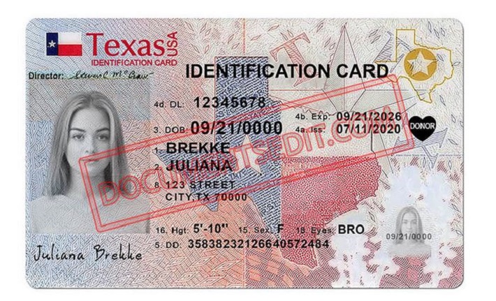 dating someone under 18 texas identification card